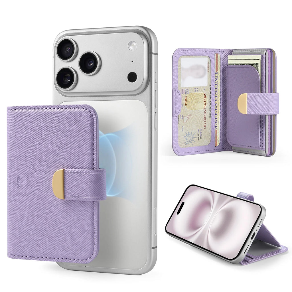 Porte-cartes magnétique Clutch Aura - Lavender
