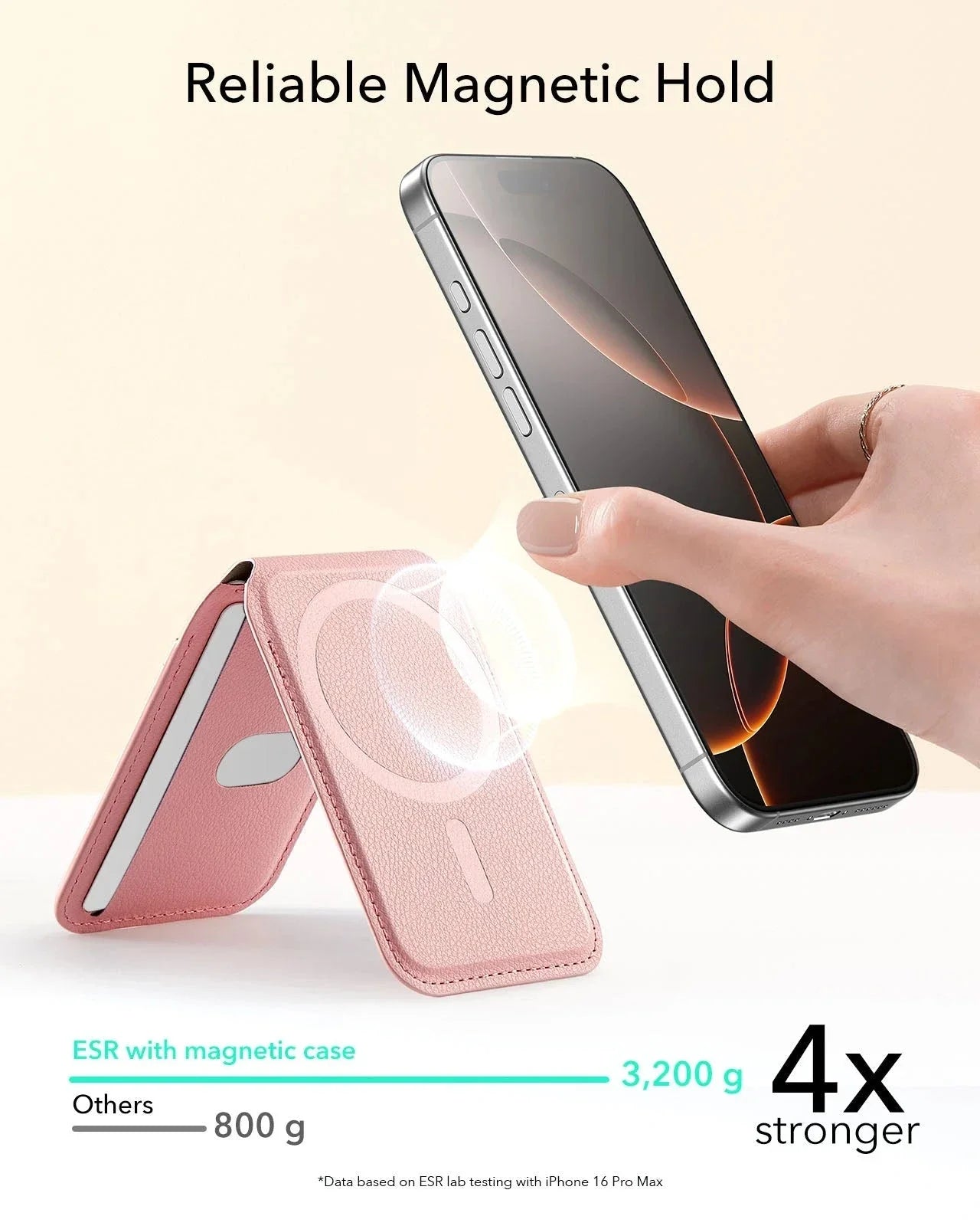 Porte-cartes Aura (HaloLock) - Pink