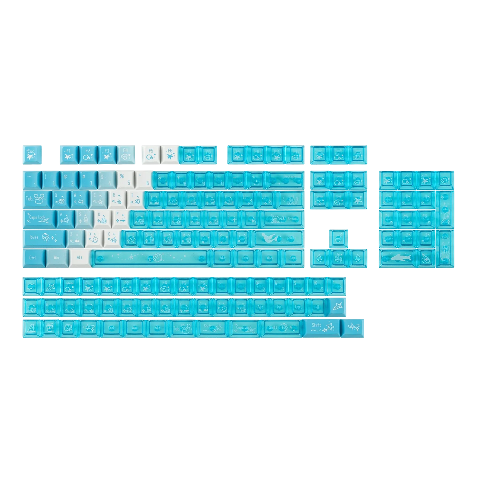EPOMAKER Mist Clouds Keycap Set