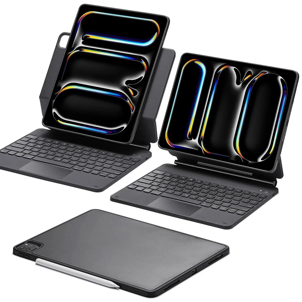 Rebound 360 Magnetic Keyboard Case for iPad Pro 13" (2025) - US Layout - Black