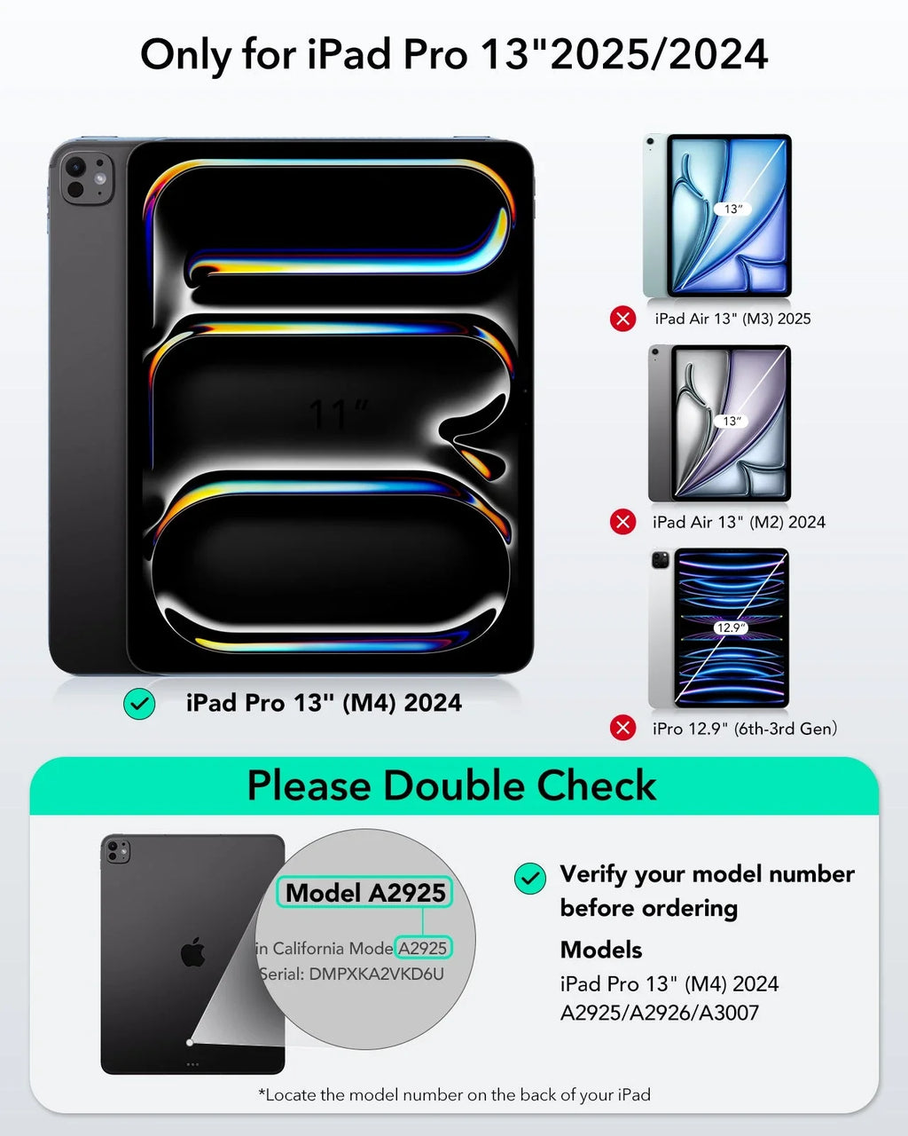 Pack pour iPad Pro 13" (2025) : coque clavier Shift, stylet Geo, protections d’écran - US Layout - Dark Gray