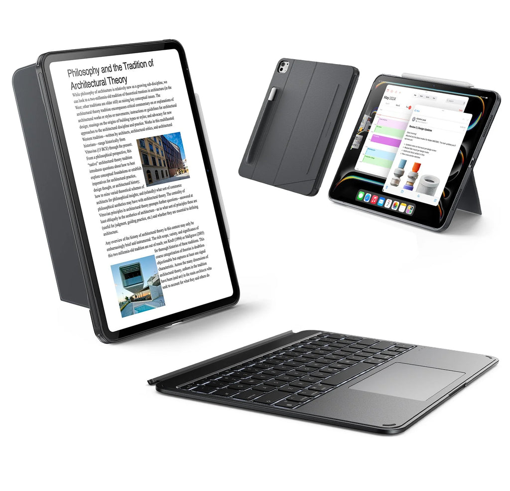 Coque clavier Shift détachable pour iPad Pro 13" (2025) - US Layout - Dark Gray