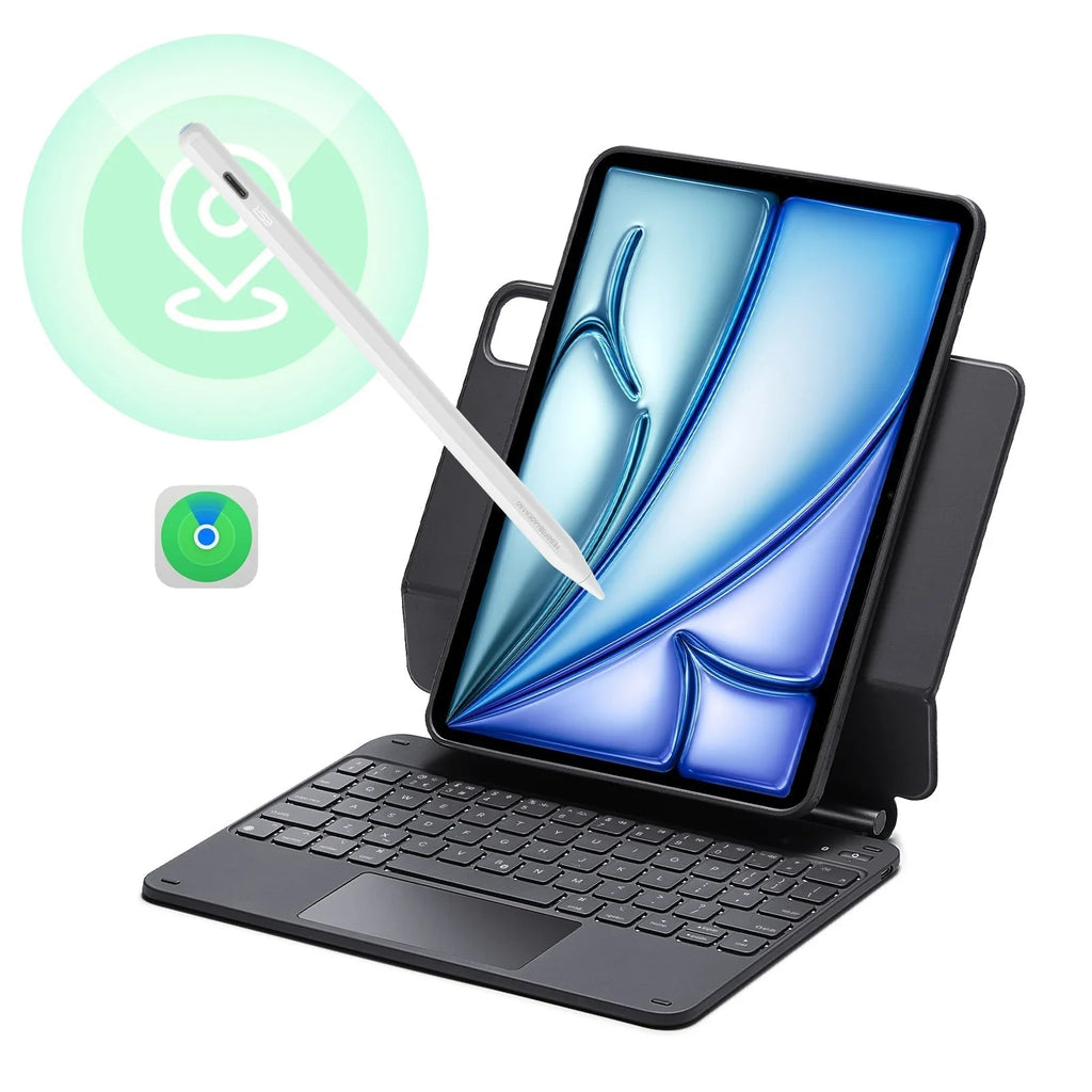 Étui clavier magnétique Rebound pour iPad Air 11" (2025) et stylet 360° - Version américaine - Noir