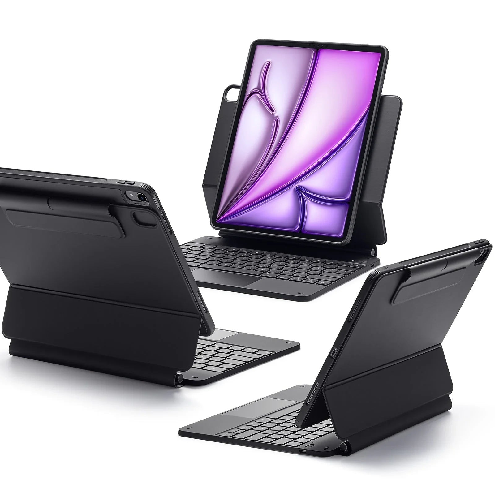Étui clavier magnétique Rebound 360 pour iPad Air 13" (2025) - Disposition américaine - Noir