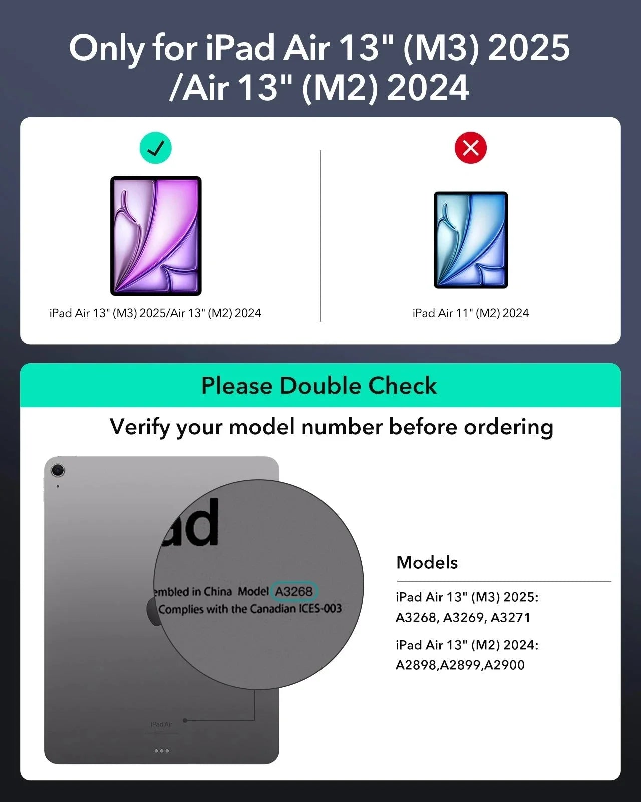Étui clavier magnétique Rebound 360 pour iPad Air 13" (2025) - Disposition américaine - Noir