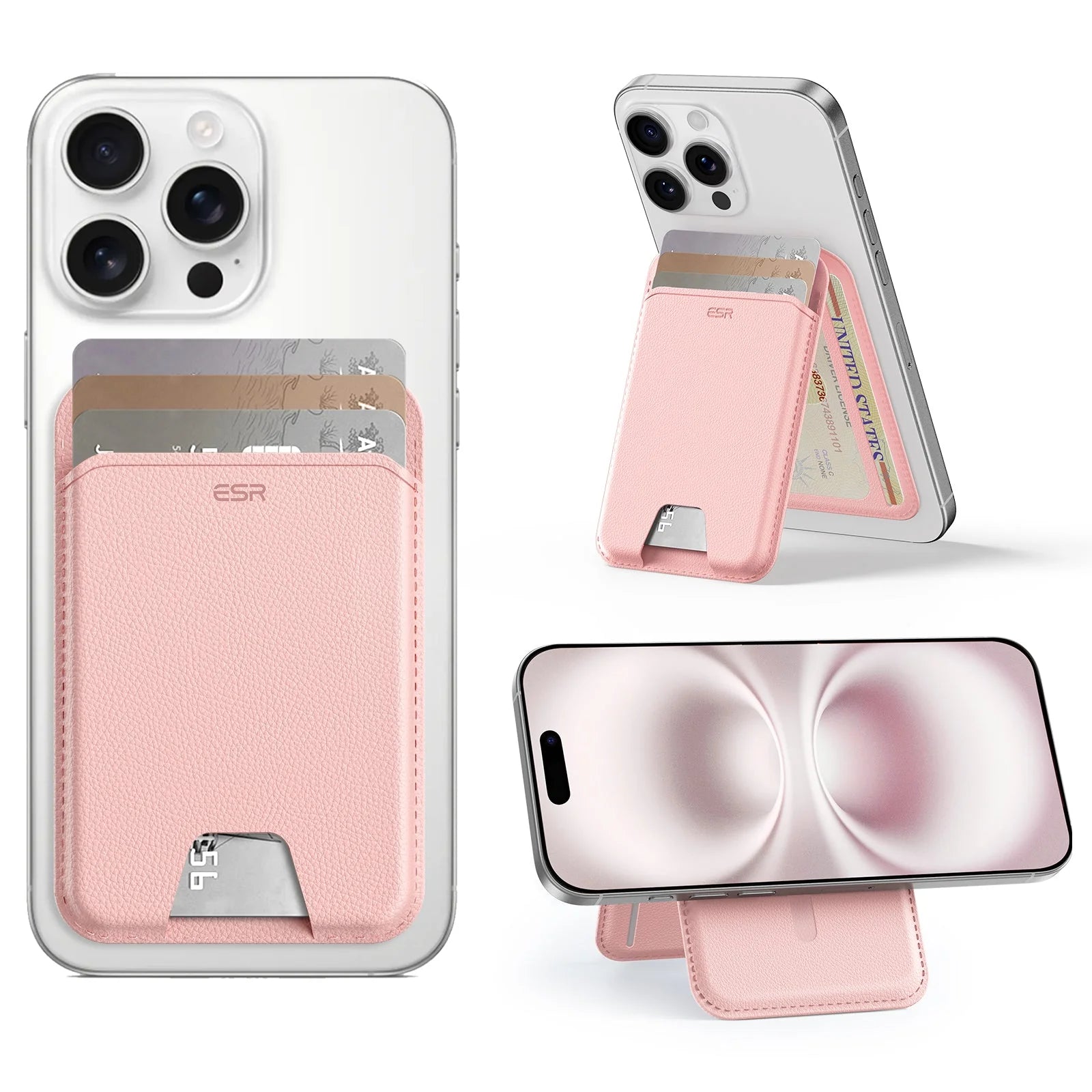 Porte-cartes Aura (HaloLock) - Pink